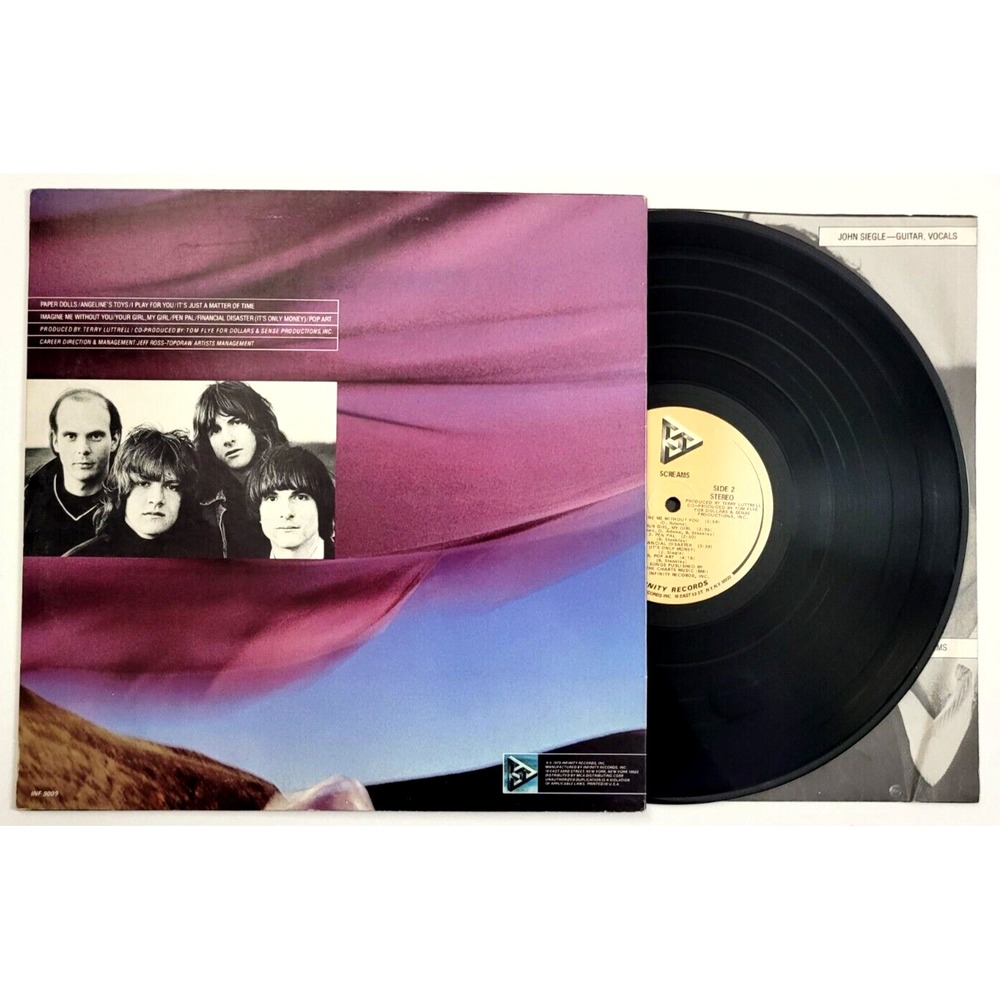 SCREAMS - SELF TITLED - ROCK LP - INFINITY RECORDS - Picture 2 of 2